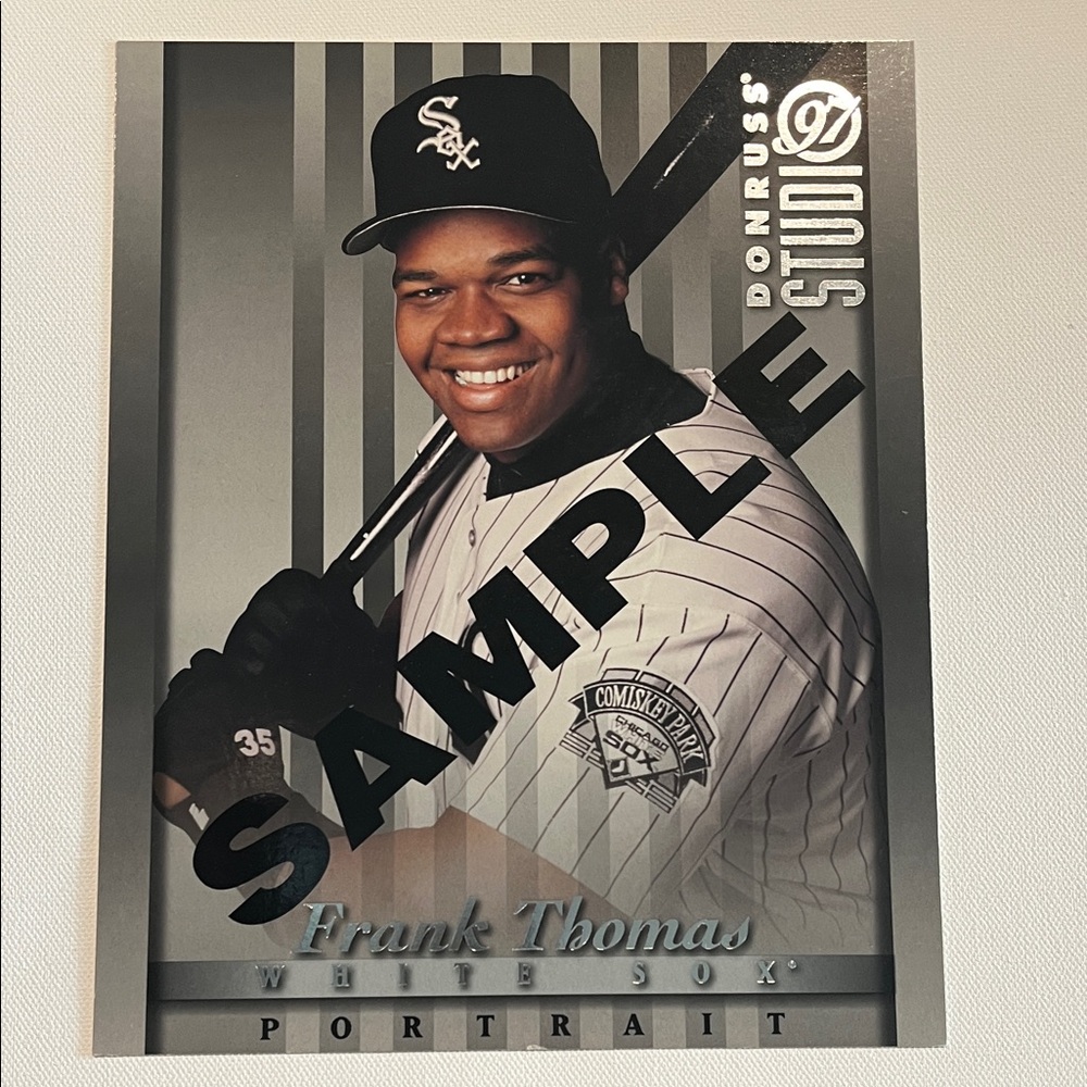 1997 Donruss Studio Frank Thomas SAMPLE 8 x 10 Baseball Card